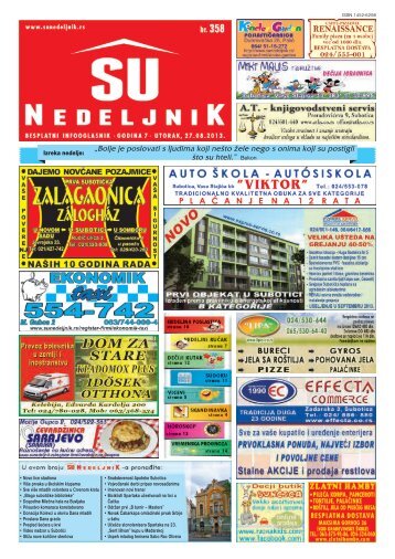 âBolje je poslovati s ljudima koji neÅ¡to Å¾ele nego s ... - Su Nedeljnik