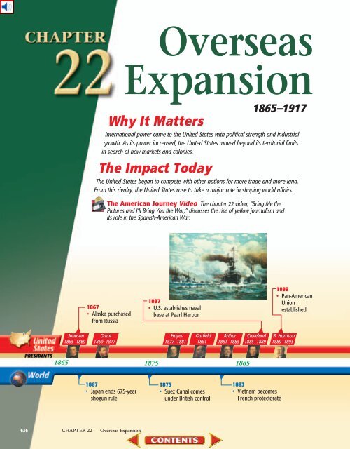 Chapter 22: Overseas Expansion, 1865-1917