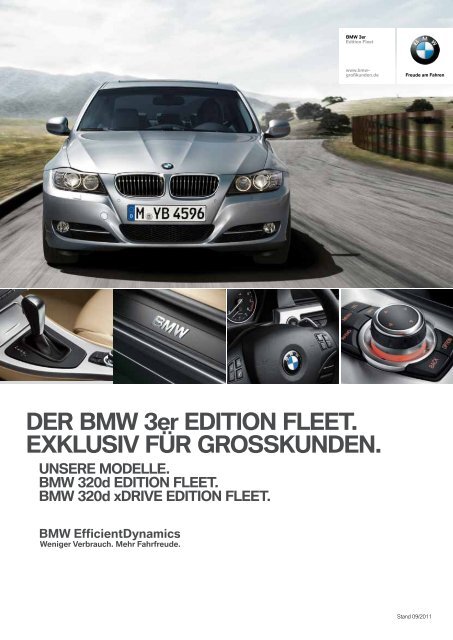 DER BMW 3er EDITION FLEET. EXKLUSIV FÃR GROSSKUNDEN.