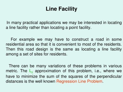 Geometric Facility Location Problems