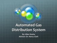 Automated Gas Distribution System - Cyclotron Institute