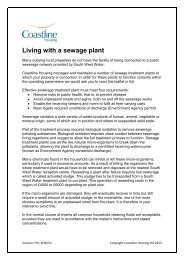 Sewage plant leaflet - Coastline Housing