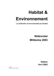 Habitat & Environnement - Qualité Logement