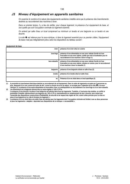 Habitat & Environnement - Qualité Logement