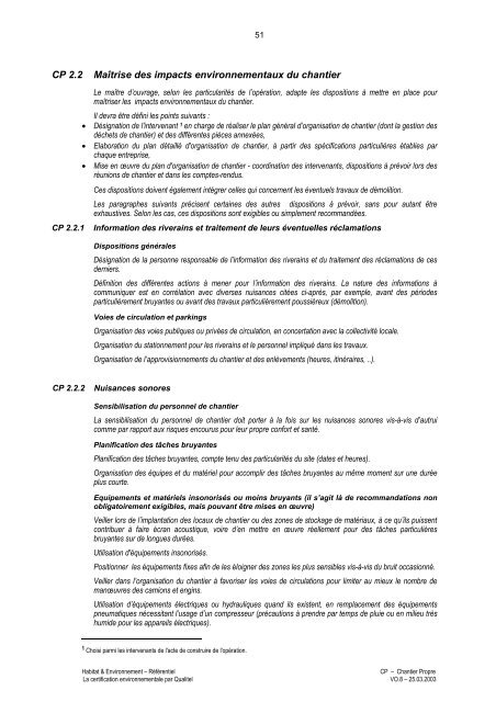 Habitat & Environnement - Qualité Logement