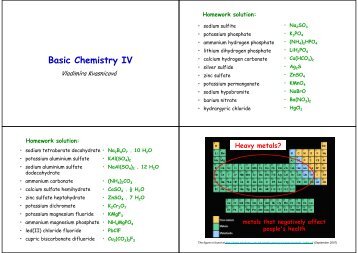Basic Chemistry IV
