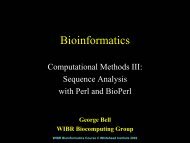 Slide show - Bioinformatics and Research Computing