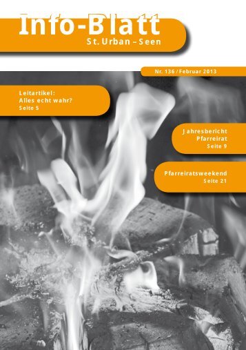 Infoblatt 136 - Pfarrei St. Urban
