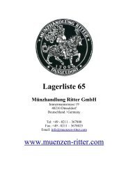 Lagerliste 65 www.muenzen-ritter.com - MÃ¼nzhandlung Ritter GmbH