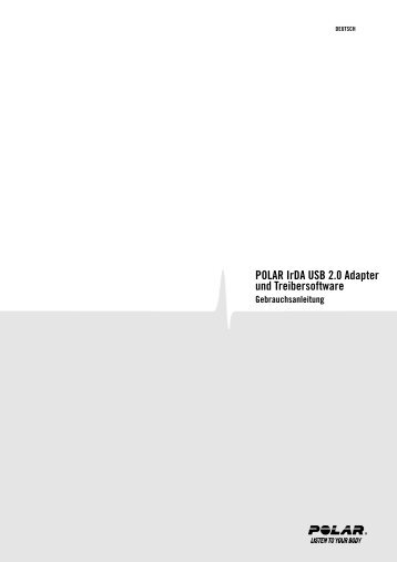 POLAR IrDA USB 2.0 Adapter und Treibersoftware