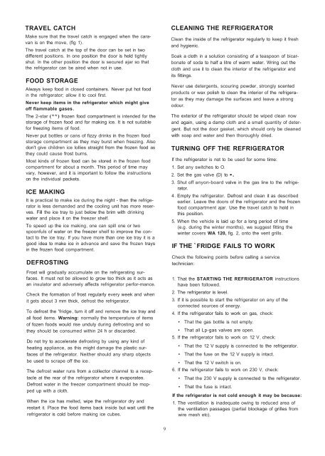 RM4270 & RM4271 fridge manual - Swift Owners Club