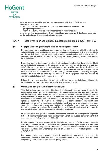 Faculteit Mens en Welzijn 2013-2014 (pdf) - Hogeschool Gent