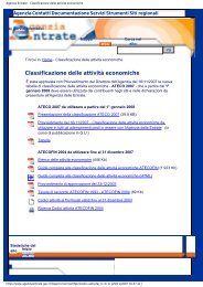 Classificazione delle attivitÃ  economiche - CNA Emilia Romagna