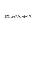 HP Compaq 6910p Notebook PC