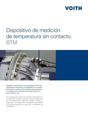 Dispositivo de mediciÃ³n de temperatura sin contacto ... - Voith Turbo