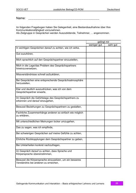 Gelingende Kommunikation und Interaktion - Main Page - Re ...