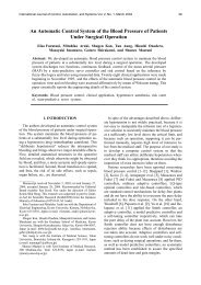 An Automatic Control System of the Blood Pressure of Patients - IJCAS