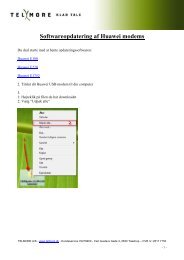 Softwareopdatering af Huawei modems - Telmore