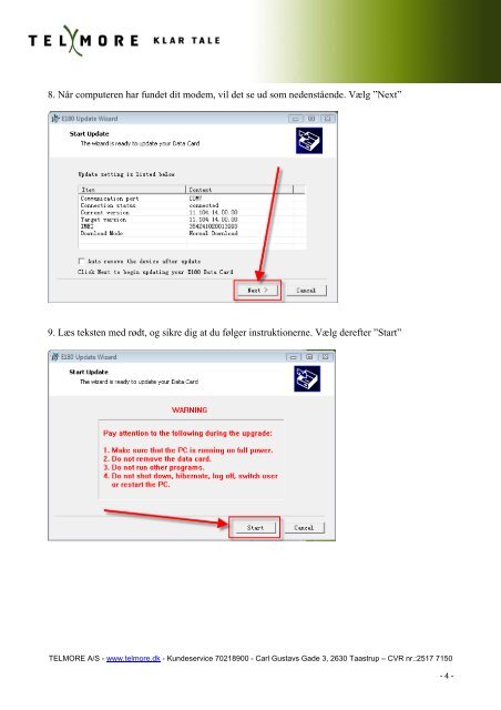 Softwareopdatering af Huawei modems - Telmore