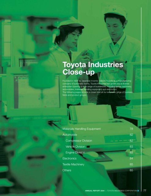 Annual Report 2004 - Toyota Industries Corporation