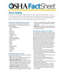 Farm Safety - OSHA