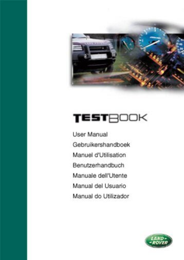 Land Rover TestBook User Manual - Eng - Internet-Tools.co.uk