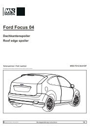 Ford Focus 04 Dachkantenspoiler Roof edge spoiler - Danspeed