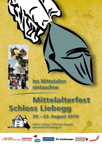 Gesamtes Programmheft - Mittelalterfest Schloss Liebegg