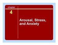 Arousal, Stress, and Anxiety