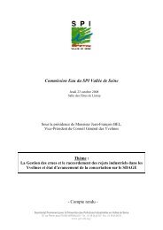 Commission Eau du SPI VallÃ©e de Seine - Compte rendu -