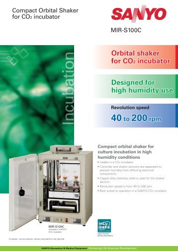 Orbital shaker for CO2 incubator Orbital shaker for CO2 incubator ...