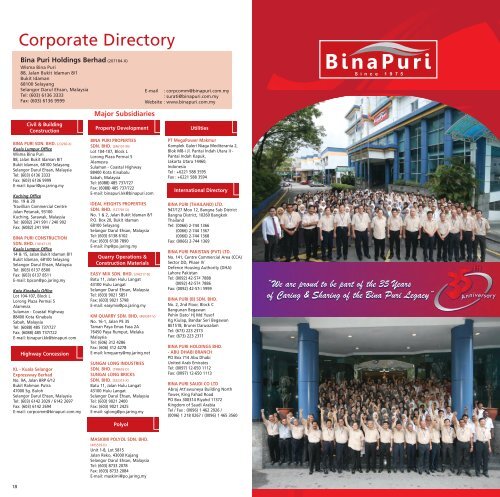 Company Profile - Bina Puri