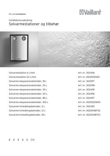 Solvarmestationer og tilbehÃ¸r - Vaillant