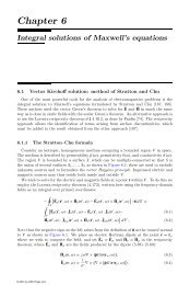 Chapter 06: Integral solutions of Maxwell's equations
