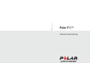 Polar F11 Gebrauchsanleitung