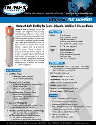 DFX 550 Exchanger Information Sheet - Durex Industries