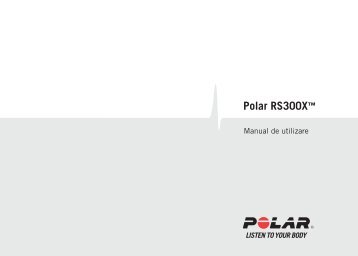 Polar RS300X Manual de utilizare