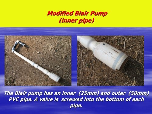 A urine pump for the school urinal tank - EcoSanRes