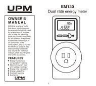 EM130 Manual - UPM Marketing