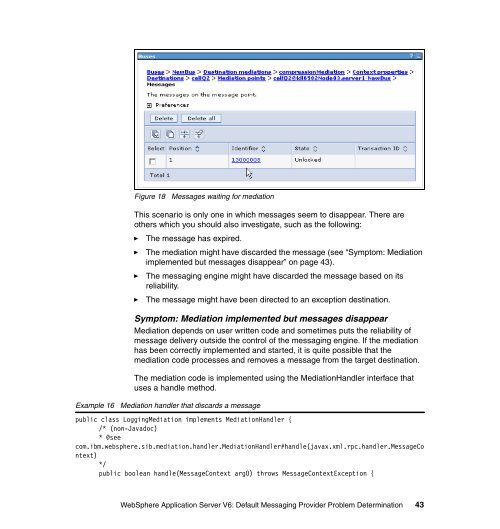 Default Messaging Provider Problem Determination - IBM Redbooks