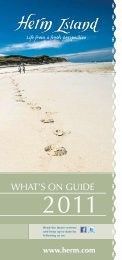 What's on Guide 2011 - Herm Island