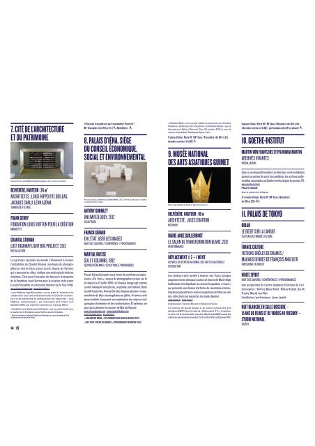 Nuit Blanche 2012 : le programme