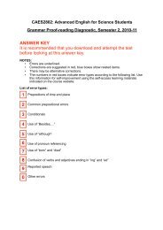 Grammar Diagnostic Answer Key-2011 - CAES