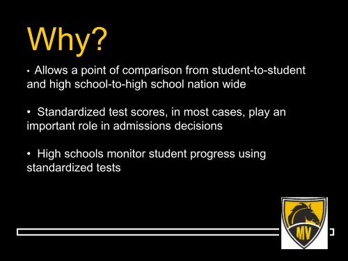 Junior Parent Night Information - Metea Valley High School