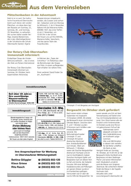 Oberstaufener Mitteilungsblatt - Oberstaufen.info