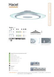 Product Sheet - Hacel Lighting U. K.