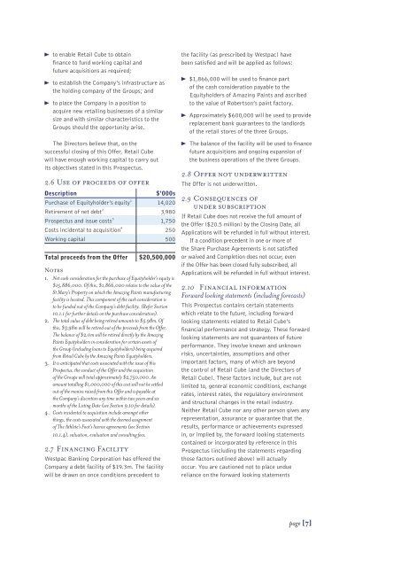 Retail Cube Prospectus - RCG Corporation