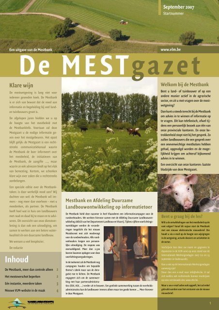 De MESTgazet - Vlaamse Landmaatschappij