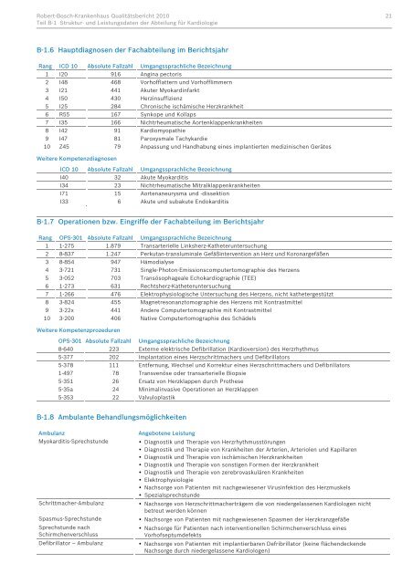 Robert-Bosch-Krankenhaus Qualitätsbericht 2010 Struktur- und ...