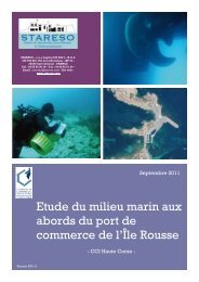 Etude du milieu marin